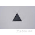 Triangle de quartz noir et blanc